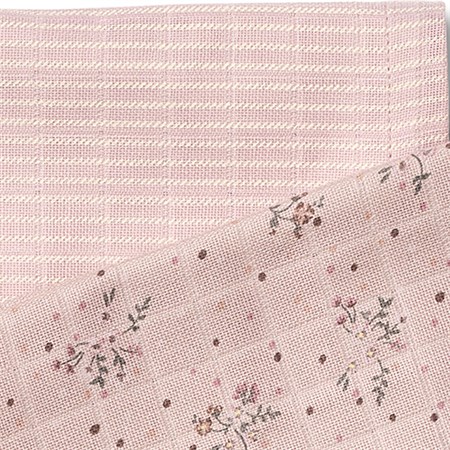 Wheat - 2 pk Muslin Kaya, Soft Lilac Flowers