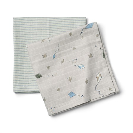 Wheat - 2 pk Muslin Kaya, Mellow Sky Kites