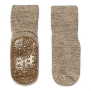 GoBabyGo - Anti-Slip Strømper - Merino Uld, Sand