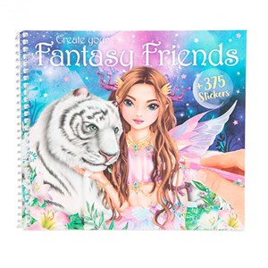 TOPModel - Fantasy Friend Designbog Med Stickers