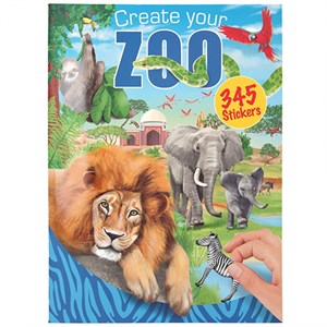 Creative Studio -  Create Your Zoo, Aktivitetsbog Med Stickers