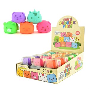 Robetoy - SQUEEZE MINI PET 6 cm., Ass.