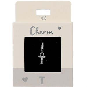 Depesche - Charms 035 Bogstavet T - Sølvbelagt