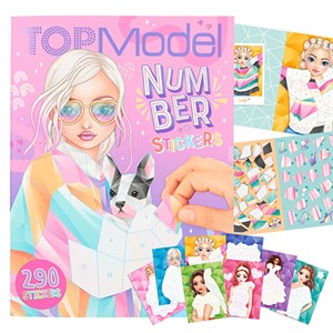 TOPModel - Number Stickersbog