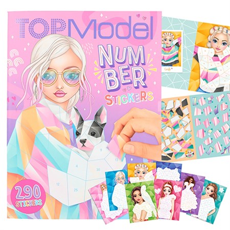 TOPModel - Number Stickersbog