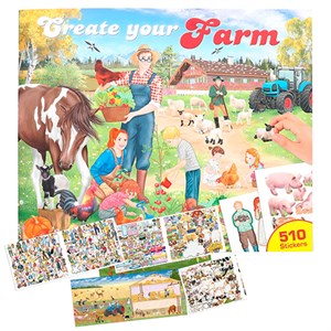 Creative Studio -  Create Your Farm Klistermærke Bog