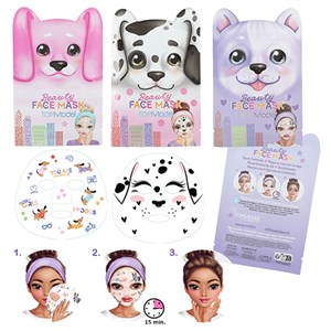 TOPModel - Ansigtsmaske City Girls - Dyr, Vælg Mellem 3 Varianter