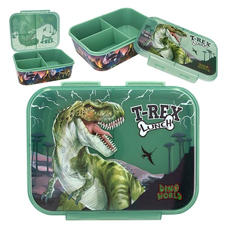 Dino World - Madkasse M. 3 Rum, Reflector