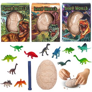 Dino World - Udgravningssæt, Ass.