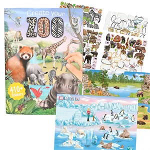 Creative Studio -  Create Your Zoo, Aktivitetsbog Med Stickers