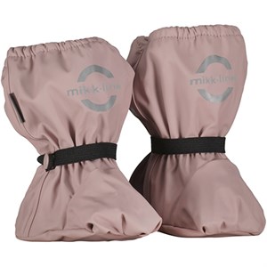 Mikk-Line - PU Rain Footies w. Fleece Noos, Adope Rose