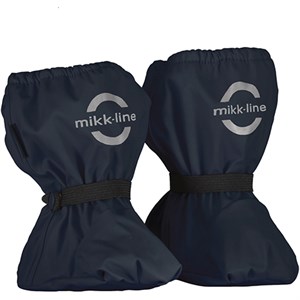 Mikk-Line - PU Rain Footies w. Fleece Noos, Blue Nights 
