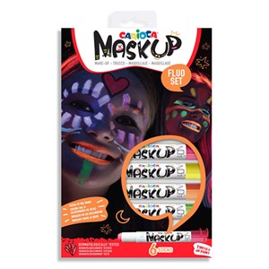 Carioca - Maskup Ansigtsmaling Neon - 6 Stk.