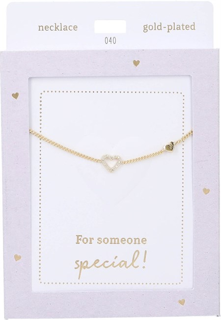 Depesche - Halskæde - Heart of Gold, Guld Hjerte