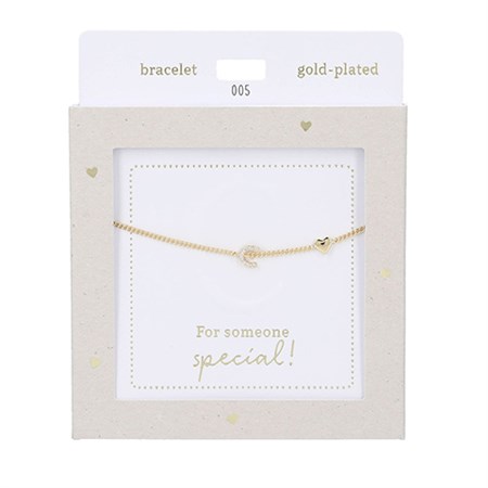 Depesche - Armbånd - Heart of Gold, Guld C