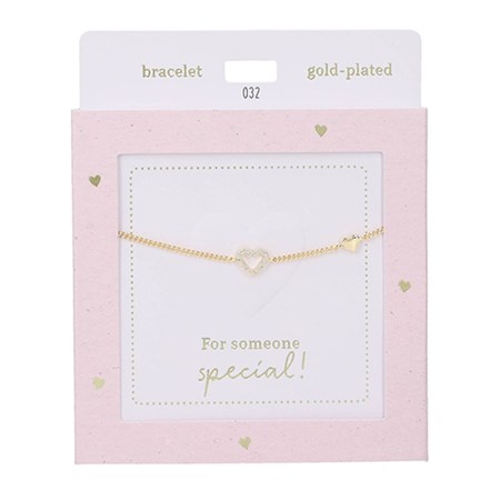 Depesche - Armbånd - Heart of Gold, Guld Hjerte