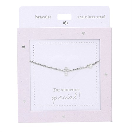 Depesche - Armbånd - Heart of Gold, Sølv Kors