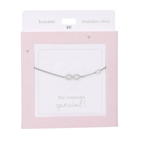 Depesche - Armbånd - Heart of Gold, Sølv Uendelighedstegn