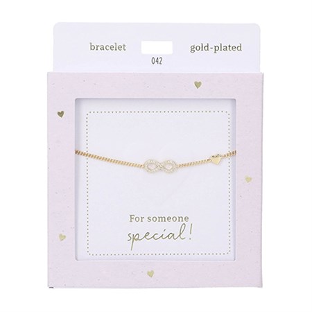 Depesche - Armbånd - Heart of Gold, Guld Uendelighedstegn