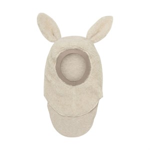 HUTTEliHUT - Balaclava Ears Wool Teddy, Cement