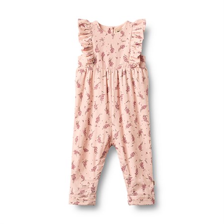 Wheat - Romper Milia, Dim Rose Flowers