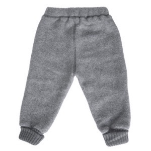 Mikk-Line - Wool Baby Pants, Melange Grey