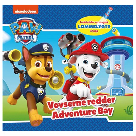 Alvilda - Paw Patrol - Vovserne Redder Adventure Bay (bog med lommelygte i pap)