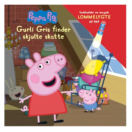 Alvilda - Peppa - Gurli Gris Finder Skjulte Skatte (Bog Med Lommelygte I Pap)