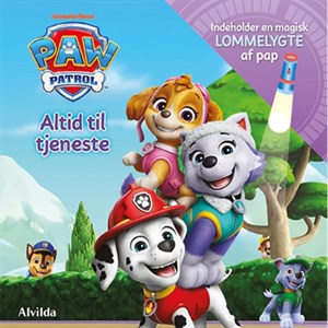 Alvilda - Paw Patrol Skye - Altid Til Tjeneste (bog med lommelygte i pap)