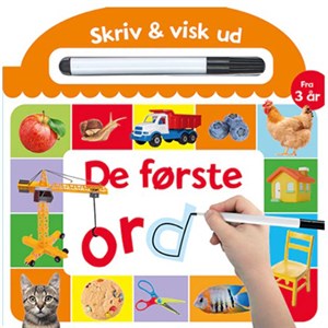 Alvilda - Skriv og visk ud – De første ord (papbog med ikke-permanent pen)