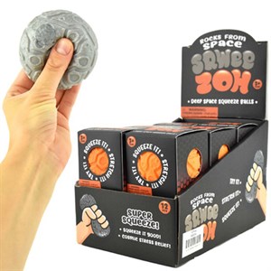 Robetoy - SQUEEZE BALL SPACE ROCK 6,5 cm.,  Ass.