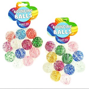 Robetoy - Bouncing Ball Glitter 2,3 cm 12 stk. I Net