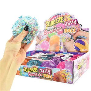 Robetoy - SQUEEZE BALL SUCTION 8 cm. Ass.