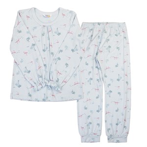 Joha - Pyjamas Sæt - Bambus, Lyseblå
