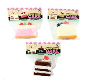 Robetoy - SMOOSH SQUISHY CAKE 207g. 9cm, Ass.