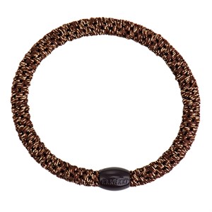 Bon Dep - KKNEKKI Slim Hårelastik, Bronze Glitter