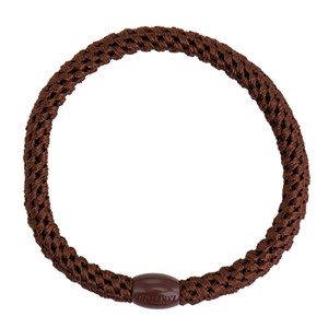 Bon Dep - KKNEKKI Slim Hårelastik, Mid Brown