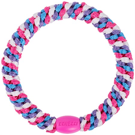 Bon Dep - Kknekki Hårelastik, Mix Purple/Ivory Blue