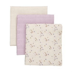Pippi - Organic Muslin Cloth 3-Pack, Burnished Lilac