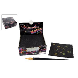 Pocket Money - Magisk Color Scratch Ark 100 stk. med Pen