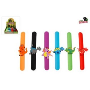 Pocket Money - Snap-on Armbånd Med Dinosaur, 6 Varianter