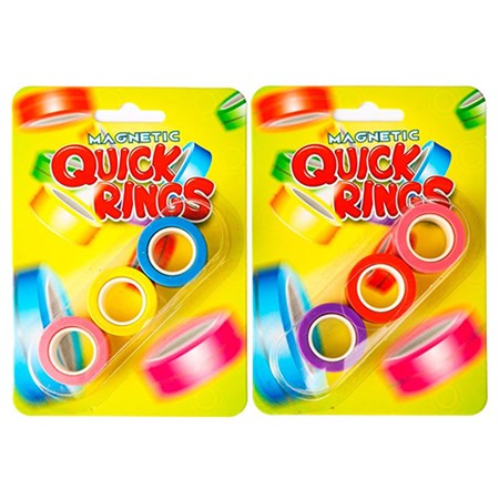 Amo Toys - Magnetic Quick Rings Neon 3 pack.