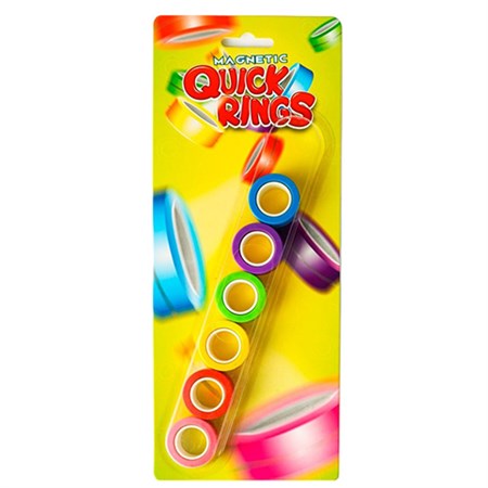Amo Toys - Magnetic Quick Rings Neon 6 pack.