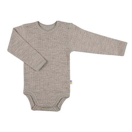 Joha - Uld Body Noos LS, Sesame Melange