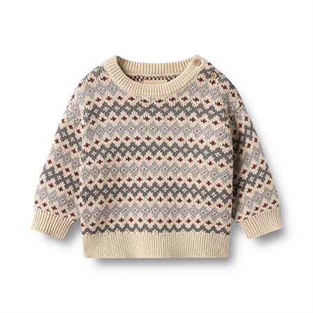 Wheat - Jacquard Pullover Harlow, Flint