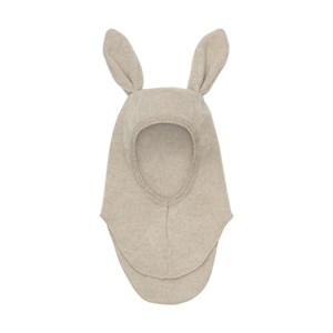 HUTTEliHUT - Balaclava Ears Wool Fleece Noos, Camel Melange