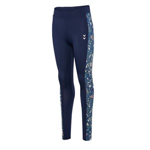 Hummel - HmlJR Mix Mid Waist Tights, Dress Blue/Riverside