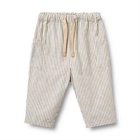 Wheat - Trousers Arne, Dark Blue Stripe
