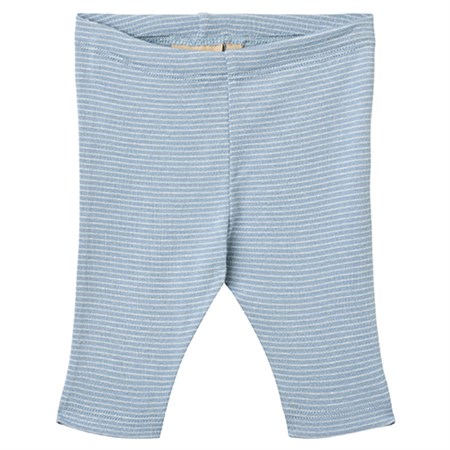Wheat - Jersey Pants Silas, Faded Blue Stripe