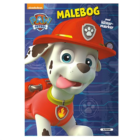 Forlaget Carlsen - Paw Patrol Malebog Med Klistermærker